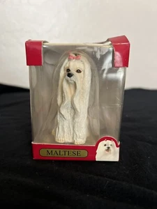 ACA Malteser Weihnachtsschmuck Hund Baum Statue Figur Limited Edition weiß - Bild 1 von 5