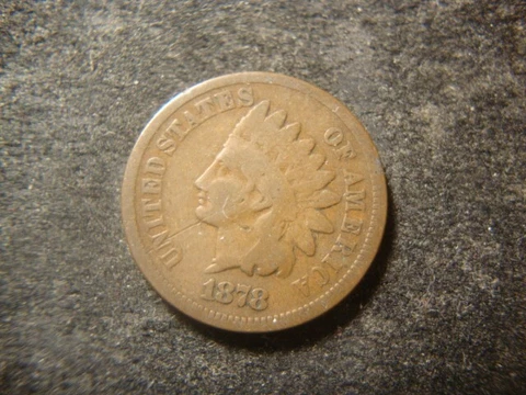 1878 VG Indian Head Cent Premium Quality Nice Coin LAX Cover