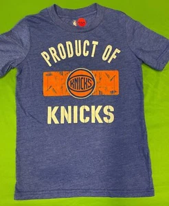 NBA New York Knicks Heathered Blue T-Shirt Youth Small 8 - Picture 1 of 3