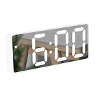 Horloge de table miroir DEL alarme numérique sieste affichage heure bureau électronique