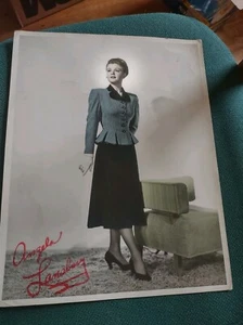 Angela Landsbury vintage 13x10 facsimile foto modellazione automatica una tuta JJ Haggarty - Foto 1 di 2
