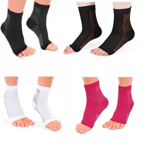 Ankle Sleeve Compression Support Arch Heel PLANTAR FASCIITIS Foot Pain Sock Lot - Picture 1 of 16