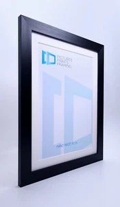 Schwarz Foto Bild Poster Rahmen & Halterung 28mm passend 3x3 Zoll - 18x26 Zoll Plexiglas - Bild 1 von 23