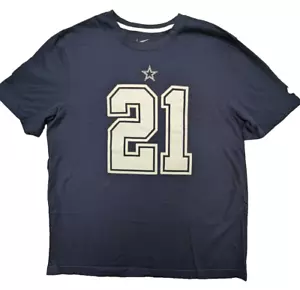 Dallas Cowboys NFL T-Shirt Mens 2XL XXL Blue NFL 🏈 Team Apparel Elliot #21 - Picture 1 of 9