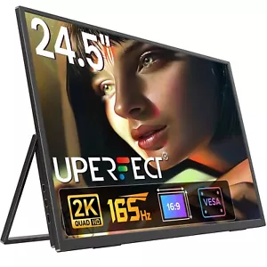 24.5" 165Hz Gaming Monitor 2560x1440 Portable PC Screen FreeSync for PS4/5 Xbox - Picture 1 of 7