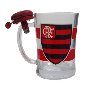 CANECÃO DE VIDRO 650ML COM CAMPAINHA - Flamengo - Imagen 1 de 2
