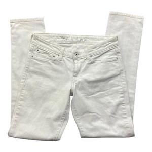 Levis Demi Curve Jeans Hose Skinny W28 Weiß Schrittlänge 76 cm - Bild 1 von 12