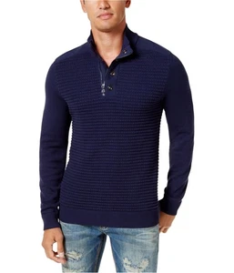 I.N.C Mens Double-Placket Pullover Sweater, basicnavy, XS - Picture 1 of 2