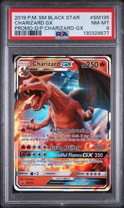 PSA 8 - 2019 Pokémon SM Black Star Promo #SM195 Charizard GX - NM-MT - Bild 1 von 2