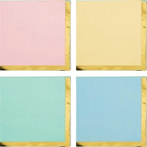 Pastel Celebrations Drinks Napkins - Pack of 16 - Picture 1 of 7