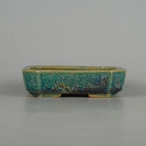 Bonsai Pot by Juko Tokoname Ware Koyo Toen 10.2cm x 9.2cm x 2.8cm - Picture 1 of 6