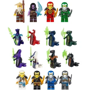 16pc Ninjago Minifigure Master Wu Set General Serpentine Pythor Skales Block Set - Picture 1 of 19