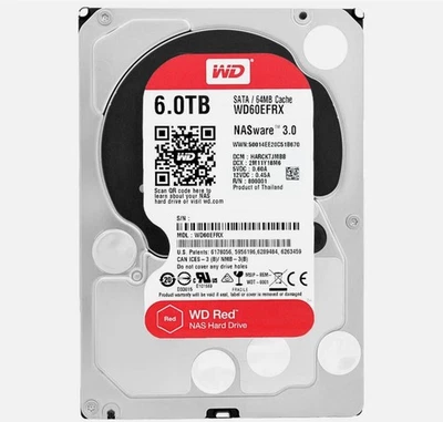 Western Digital Red Plus 6TB WD60EFRX SATA 64MB 3.5" Internal Enterprise Drive - Image 1 of 4