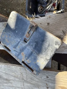 1957-58 Ford Fairlane 500 Rear License Plate Holder, Gas Cap Cover - Picture 1 of 4
