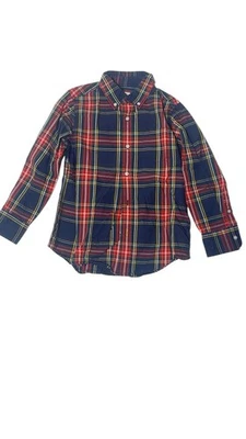 Crewcuts Boys Button Down  Shirt Yellow/Red/green Size Small 6-7 - Image 1 of 4