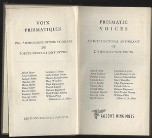 Prismatic Voices Anthology Distinctive New Poets C S Muses 1958 1st edition - Picture 1 of 1