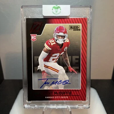 2022 Panini Zenith - Rookies Red Zone Autographs #144 Trent McDuffie (AU, RC) 🏆 - Image 1 of 2