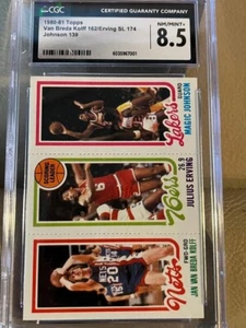 1980 TOPPS BASKETBALL MAGIC JOHNSON, JULIUS ERVING, VAN BREDAKOFF CGC NM/MT +8.5 - Picture 1 of 3