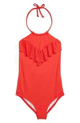 Billabong L112348 Kids Sol Searcher One-Piece Sunset Red Girl's Size 6X - Image 1 of 2