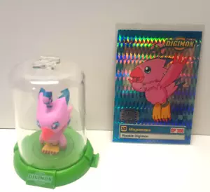 Tarjeta Holo Estampada 1999 + Figura Biyomon Digimon Digital Monsters 2" a Juego - Imagen 1 de 13