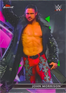 John Morrison 2021 Topps Finest WWE Wrestling Raw Metallic Chrome Base Card #17 - Picture 1 of 2