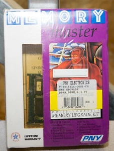 Vintage NOS sealed PNY 8MB DRAM DIMM 3.3V upgrade P-9811456-0001-CS - Picture 1 of 2