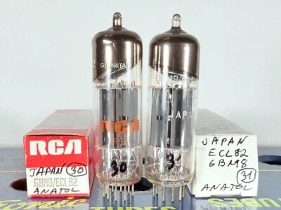 Par Correspondente Maatsushita 6BM8 ECL82 Japão Testado Como Tubo NOS - Imagem 1 de 4
