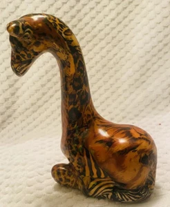 La Vie Safari Muster Baby Giraffe Figur 7,5" groß gefährdete Arten Kunst - Bild 1 von 9