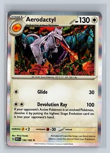 Aerodactyl 142/165 - holo raro - escarlata y violeta 151 - casi nuevo - Imagen 1 de 2