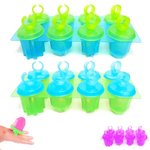 2 Pack Ice Pop Maker Jewel Ring Popsicle Mold Reusable Frozen Dessert Treats DIY - Picture 1 of 1
