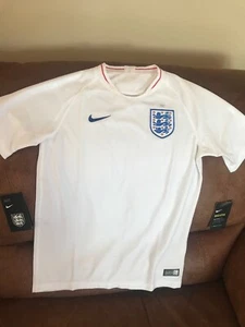 Nike England Nationalmannschaft weiß 2018 Fußball Trikot Neu mit Etikett Größe L Jugend - Bild 1 von 11