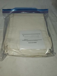 Multi Purpose Cotton Muslin Drawstring Reusable Bag W/Mailing TagQty.25 #1322-28 - Picture 1 of 4