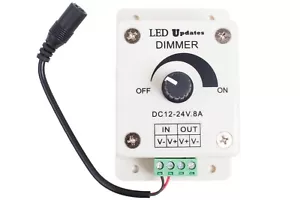 LEDUPDATES 12V 24V LED DIMMER FOR 2835 2216 3528 5050 LIGHT STRIP MODULE PUCK - Picture 1 of 6