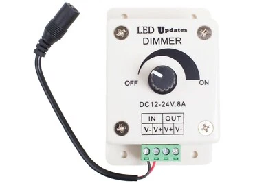 LEDUPDATES 12V 24V LED DIMMER FOR 2835 2216 3528 5050 LIGHT STRIP MODULE PUCK - Image 1 of 4