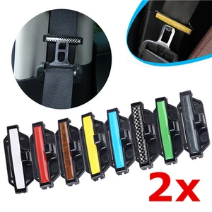 2x Auto Gurtstopper Gurtclip Sicherheitsgurt Schloss Gurtadapter Satz Universal - Picture 1 of 20