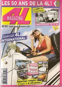 4L MAGAZINE 23 R4 FOURGONNETTE 270CH R4L ROUTES DU MONDE 1966 RENAULT 4 F4 78 - Imagen 1 de 2