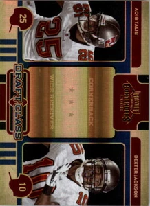 Playoff Contenders Draft Class 2008 negro #32 Aqib Talib Dexter Jackson 31/50 - Imagen 1 de 1