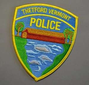 Thetford Vermont Police Patch ++ Mint Orange County VT - Picture 1 of 1