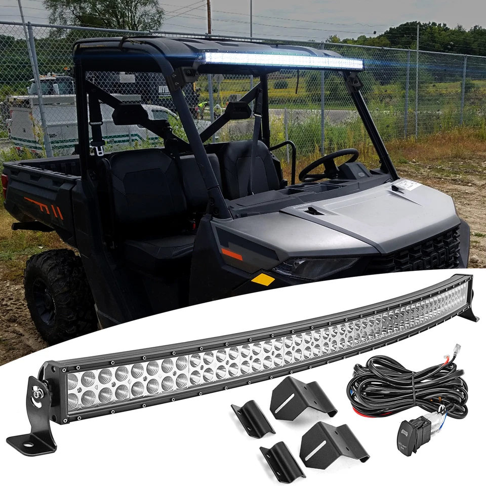 Barra de luz LED 50" + montaje en techo + cable para Polaris Ranger 570 XP 900 1000 2013-2025 Foto 1 de 4