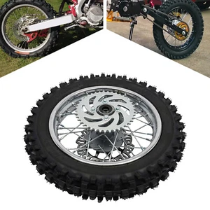 For Dirt Pit Bike 110/70/125cc Apollo Replace Rear Tire Wheel 80/100-12 Tire Rim - Picture 1 of 12