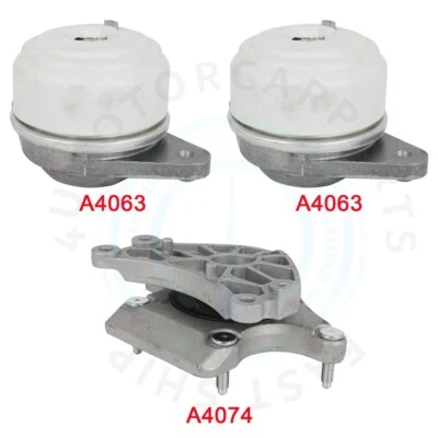 3x Engine Motor & Trans Mount For 12-08 Mercedes-Benz C300 3.0L EM7156 EM7280 - Image 1 of 4