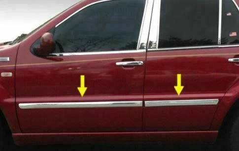 Mercedes Benz ML350 ML430 1998-2005 4 piezas carrocería cromada moldura lateral Foto 1 de 1