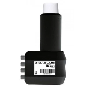 GigaBlue Ultra Rocket Sat LNB Quad 0,1dB 4K-UHD-3D tauglich multifeed 40mm - Bild 1 von 2
