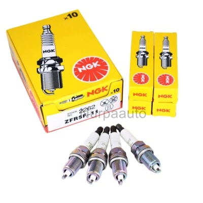 Conjunto de 4 velas de ignição NGK ZFR5F11 V-power 2262 Acura Chrysler Dodge Honda Mazda - Imagem 1 de 4