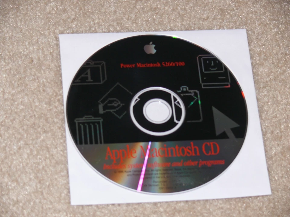 Apple Macintosh 5260 100- OS 7.5.3 (Version 691-0992-A) Install CD - Image 1 of 1
