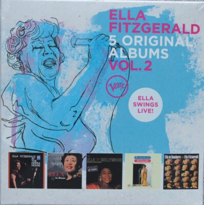 5CD⭐ ELLA FITZGERALD – "5 ORIGINAL ALBUMS Vol.2"  NEU in Folie - Bild 1 von 2