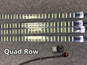 4x 4FT Kit Quad Row White LED Strip Lights Fit for Car 15.5'' Wheel Rim Lights - Picture 1 of 9
