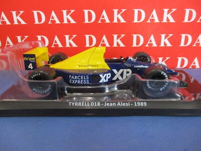 Die cast 1/24 Modellino Auto F1 Tyrrell 018 Camel 1989 J. Alesi - Immagine 1 di 4