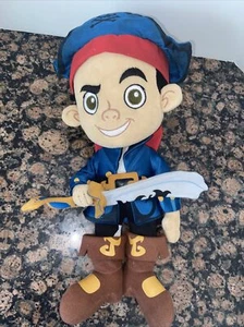 Disney's Jake And the Neverland Pirates 12" Soft Plush Captain Jake Doll Stuffed - Picture 1 of 2