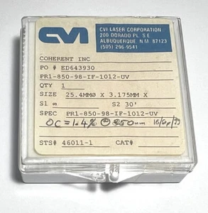 CVI Output Coupler 98.6% R@ 850nm FLAT Ø1" - Picture 1 of 3